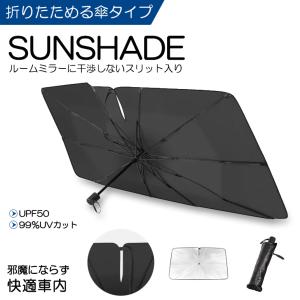 20系/AHR20W 1型/2型/3型/4型 エスティマ ハイブリッド アエラス含む サンシェード 汎用 UPF50/UVカット 折りたたみ傘タイプ スリット入り｜leendome