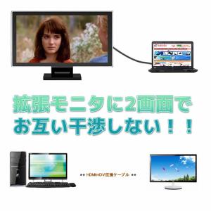 HDMI/DVI変換ケーブル HDMIケーブル...の詳細画像5