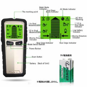 下地センサー 壁裏探知機 センサー デジタル ...の詳細画像4