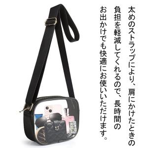 クリア ショルダーバッグ 透明 クロスバッグ ...の詳細画像5