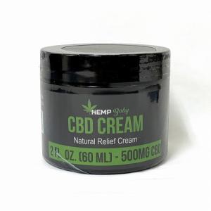 【25％OFFクーポン有】CBD ナチュラルレリーフクリーム 筋肉・関節用クリーム 60ml CBD500mg Hempbaby ヘンプベイビー