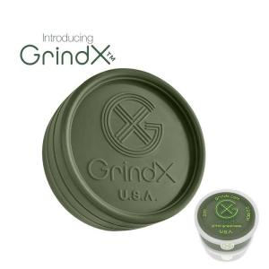 GrindX - Herb Grinder 2-Piece 2.2-Inch（GREEN）- GrindX - ハーブグラインダー 2ピース（55.88mm）[ グリーン ]【正規品】｜leepfrog-store