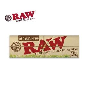 RAW ORGANIC HEMP 1 1/4 - ロウ オーガニック ヘンプペーパー  [タバコ用 巻紙 ジョイントペーパー]｜leepfrog-store