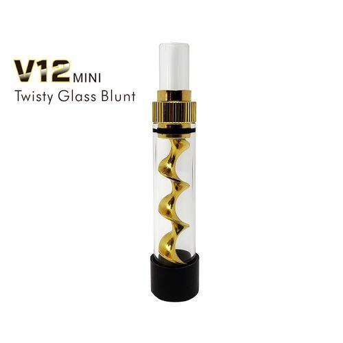V12 MINI Twisty Glass Blunt - ツイスティーガラスブラント ミニ（ゴール...