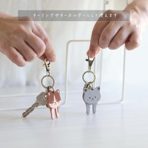 ゆらゆら揺れて可愛い猫のキーリング LF-05...の詳細画像2