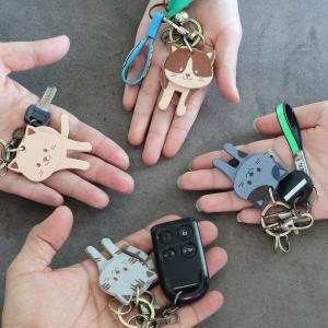 ゆらゆら揺れて可愛い猫のキーリング LF-05...の詳細画像3