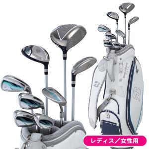 レディス/女性用 ブリヂストン BG-100L ネイビー キャディバッグ付き クラブセット 8本 右用｜leftygolf