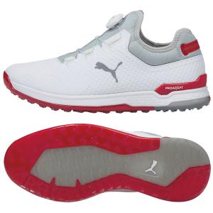 プーマ 2021 プロアダプト アルファキャットディスク 376043 ゴルフシューズ プーマホワイト×プーマシルバー×スキーパトロール