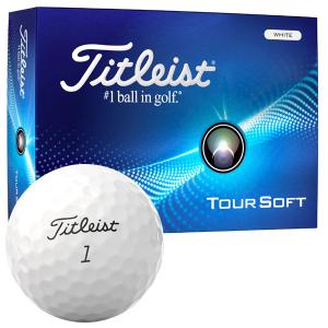 タイトリスト 2024 ツアーソフト TOUR SOFT ゴルフボール ホワイト 1ダース｜leftygolf