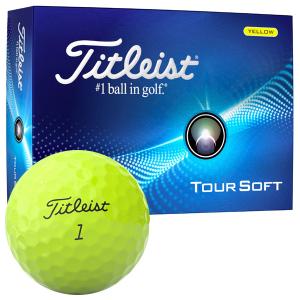 タイトリスト 2024 ツアーソフト TOUR SOFT ゴルフボール イエロー 1ダース｜leftygolf