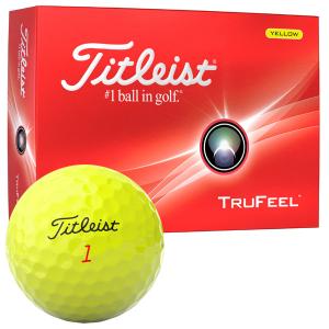 タイトリスト 2024 TRUFEEL トゥルーフィール ゴルフボール イエロー 1ダース｜ゴルフショップジョプロ