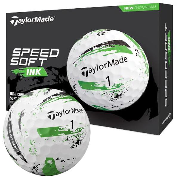 テーラーメイド 2024 スピードソフト インク ゴルフボール （グリーン） ［1ダース］