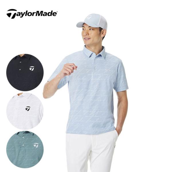 ゴルフ メンズ テーラーメイド スクリプトジャガードS/Sポロ 春 夏 26SS