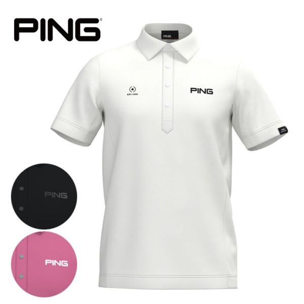 ゴルフ メンズ ピン エアロクールカノコ半袖ポロシャツ 春 夏 26SS