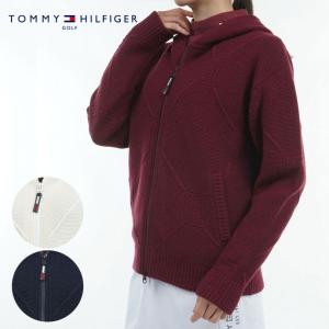 ゴルフ レディース/女性用 トミーヒルフィガー スケルトンフラッグ裏地付ZIPセ−タ− THLA481 ゴルフウェア｜ゴルフショップジョプロ