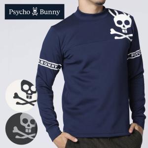 Psycho Bunny（サイコバニー） ゴルフモチーフロゴモックネックT