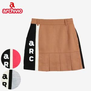 アルチビオ　プリントロゴ スカート アルチビオ プリントロゴ スカート モノグラム柄プリーツ
