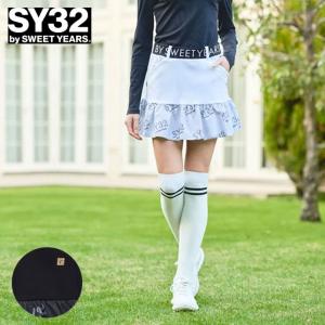 ゴルフ レディース/女性用 ＳＹ３２ ＳＴＲＥＴＣＨ ＧＲＡＰＨＩＣ ＣＯＭＢＩ ＳＫＩＲＴ SYG-24S02W｜leftygolf