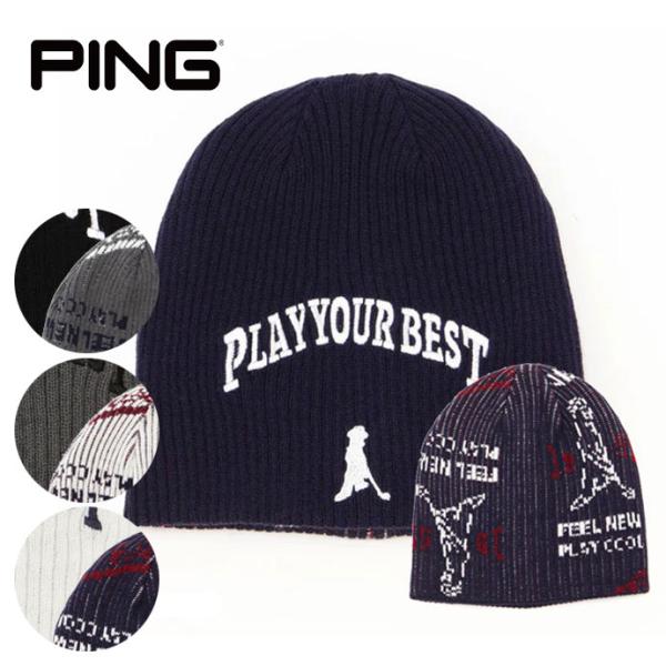 ゴルフ メンズ ピン Ｍｒ．ＰＩＮＧリバーシブルニットキャップ 6215287006 秋 冬 ゴルフ...