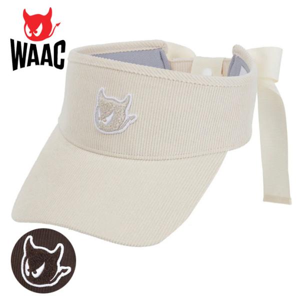 ゴルフ レディース ワック リボンバイザー 072254838 秋 冬 ゴルフウェア