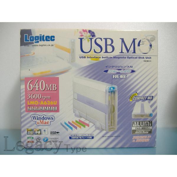 【Logitec ロジテック  640MB MOドライブ LMO-A636U】