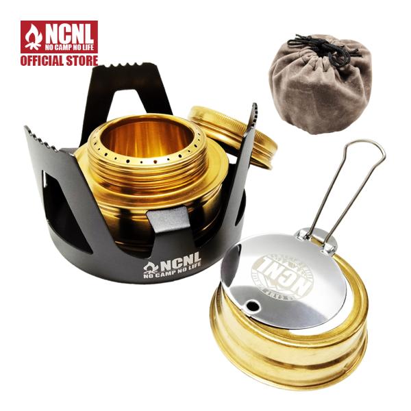NCNL NO CAMP NO LIFE アルコールストーブ バーナー キャンプ 軽量 五徳 蓋 登...