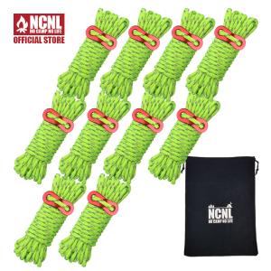 NCNL NO CAMP LIFE パラコード テントロープ ガイロープ 反射材入り 耐