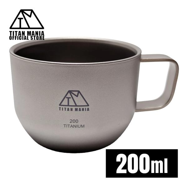 TITAN MANIA チタンマニア チタンマグカップ コーヒーカップ 200ml チタン製 キャン...
