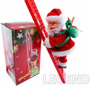 クリスマスツリー オーナメント 電気 サンタクロー クリスマス 飾り サンタ 人形 置物 音楽 人形 はしごを登る 部屋 装飾品 雰囲気 プレゼント ギフト｜legend-store123