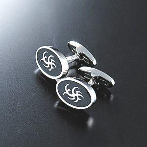 カフス カフスボタン カフリンクス チタン 黒 ブラック シンプル メンズ スーツ 金属アレルギー対...