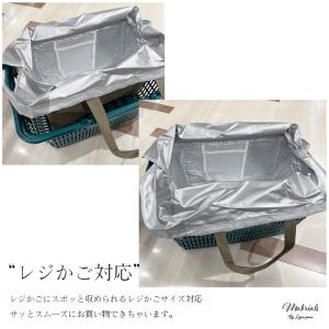 保冷バッグ レジバッグ レジかごバッグ マチ広...の詳細画像2