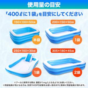 プール 塩素剤 10袋 個包装 ビニールプール...の詳細画像5