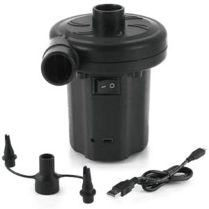 空気入れ 自動 シリーズ累計2000個販売 プール ビニールプール用 充電式空気入れ USB 充電式 家庭用 家庭用プール 子供用プール12×10×15cm 専用 水遊び 庭遊び