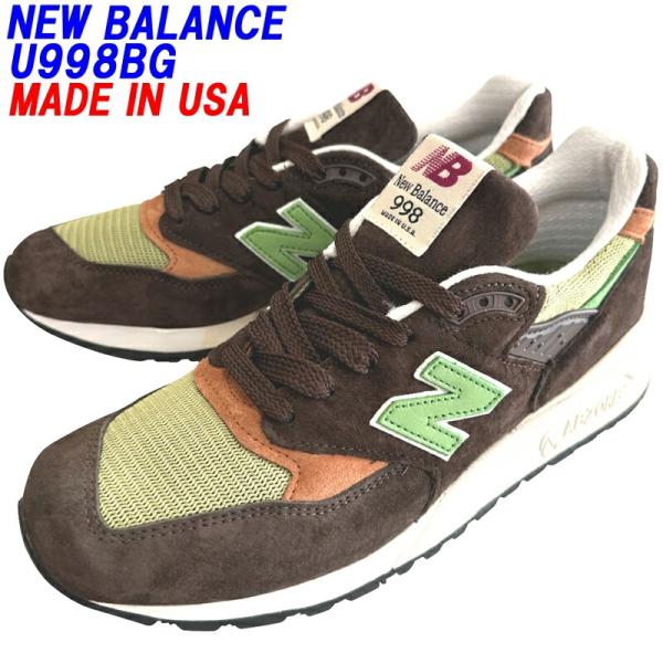 NEW BALANCE「ニューバランス」U998BG ブラウンカラーDワイズ MADE IN USA...