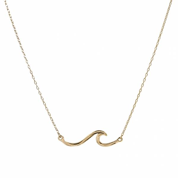 【正規品】Maxi ハワイアンジュエリー マキシ 10K イエローゴールド ネックレス ゴールド ウ...