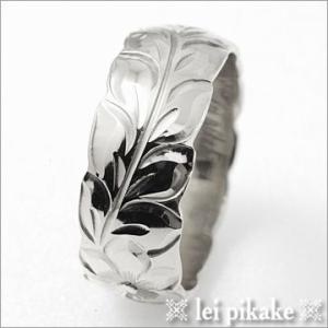 ハワイアンジュエリー リング オーダー・バレルカットアウトリング幅8mm厚1.75mm ・シルバー9...