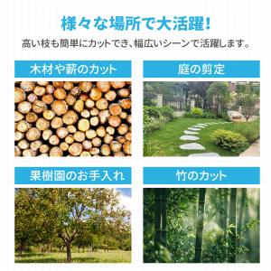 高枝チェーンソー セット 充電式 軽量コードレ...の詳細画像2