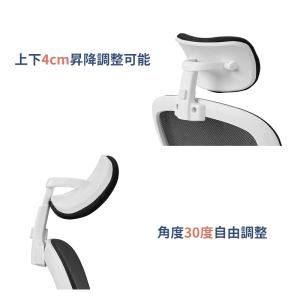 オフィスチェア メッシュ 3Dヘッドレスト ハ...の詳細画像3