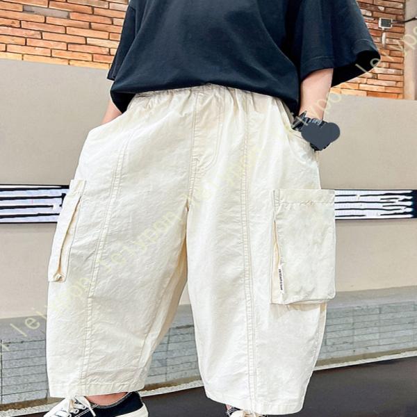 サルエルパンツ 長ズボン 薄手 おしゃれ 子供服 男の子 ボーイズ カジュアル 子供服 カーゴパンツ