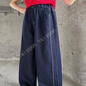 ガウチョパンツ キッズ デニム 女の子 子供服...の詳細画像3