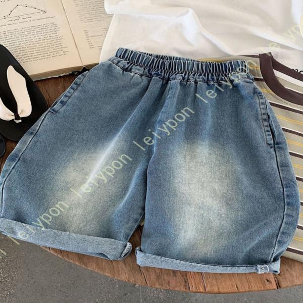 キッズ ハーフパンツ デニムショートパンツ ジュニア ジーンズ Gパン 短パン 半ズボン ショーツ ...