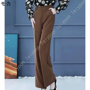 レディース ワイドパンツ スラックス ストレー...の詳細画像2