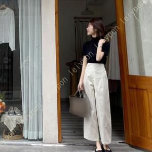 ロングパンツ レディース スリム ハイウエスト...の詳細画像4