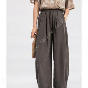 レディースサルエルパンツ ワイドパンツ ロング...の詳細画像4
