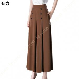 ワイドパンツ レディース 春夏 スカンツ ゴム...の詳細画像2