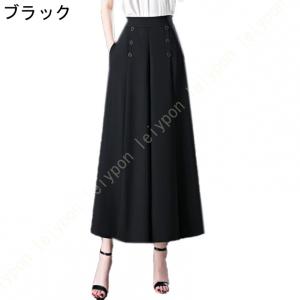 ワイドパンツ レディース 春夏 スカンツ ゴム...の詳細画像3