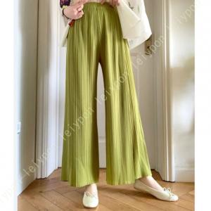ロングパンツ プリーツパンツ レディース ワイ...の詳細画像1