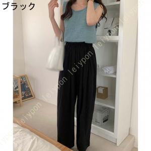 ワイドパンツ レディース ガウチョ パンツ キ...の詳細画像1