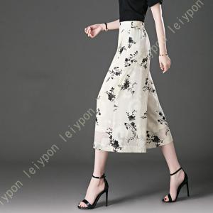 ワイドパンツ レディース 夏 春 クロップドパ...の詳細画像5