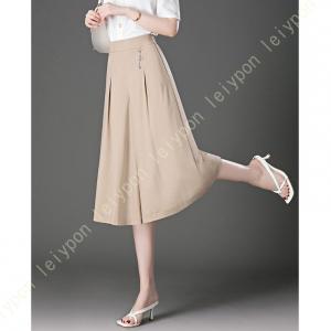 ガウチョパンツ ワイドパンツ レディース クロ...の詳細画像4